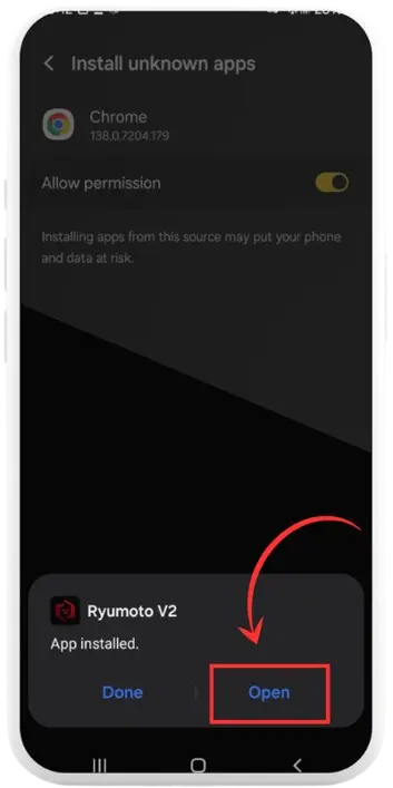 Open the Ryumoto GFX App