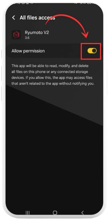 allow Ryumoto permissions